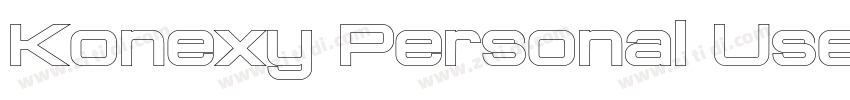 Konexy Personal Use字体转换